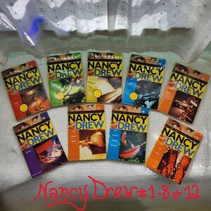 Nancy Drew Book Set # 1-8 Plus #12